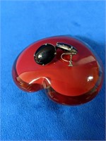 Sterling Silver Oval Black Onyx Cabochon