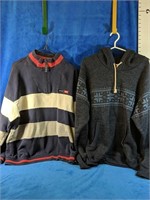 Men's Sweatshirts, Size Medium "Izod" & Size XL