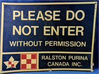 "Please Do Not Enter" sign 18" x 24"