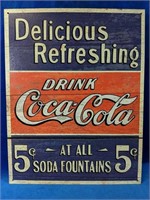 Coca-Cola Tin sign 12.5" x 16"