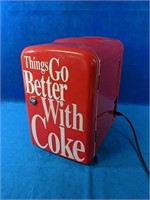 Coca-Cola 12V Mini Fridge, 7" x 10" x 11"H
•