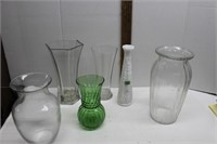 Assorted Glass Vases