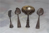 4 Sterling silver utensils- 109g