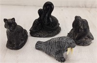 WOLF COLLECTION / SOAPSTONE / ANIMAL FIGURES