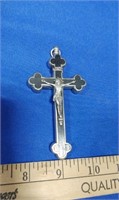 Early Catholic Cross Pendant