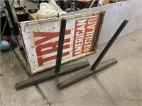 TRY AMERICAN REGULAR SIGN WITH STAND