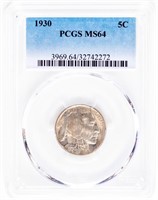 Coin 1930  Buffalo Nickel PCGS MS64