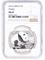 Coin 2016 Chinese Panda NGC MS69
