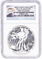 Coin 2013-W  American Silver Eagle NGC SP70