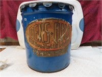 Vintage Dens Oil Paper Label- 5 Gal