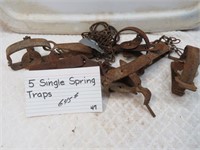 5 Single Spring Traps