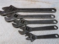5 Adjustable Wrenches