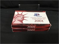 Two 2001 US Mint Silver Proof Sets