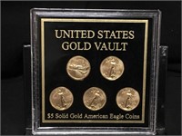 Five Dollar Solid Gold American Eagle Coins