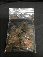 50 Indian Head Pennies 1880’s - 1899