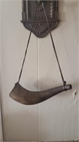 Vintage Wooden Bull Horn