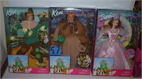 KEN SCARECROW, BARBIE GLENDA, KEN COWARDLY LION