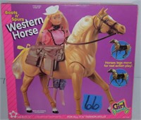 BARBIE BOOTS N SPURS WESTERN HORSE 1993