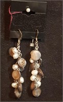 Pearl & Shell Drop Earrings