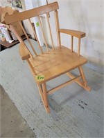 Wooden child rocking chair