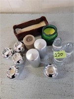 Lot Candles & candle holders