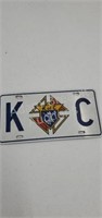 2 Knights of Columbus metal license plates