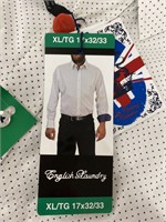 ENGLISH LAUNDRY MENS BUTTON UP DRESS SHIRT SIZE
