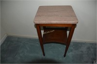 Marble Top Lamp Stand- 16in x 14in x 29in
