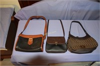 3 purses- 1 Leather & Co and 2 Liz Claiborne