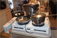 Lot of small appliances plus salad spinner