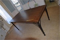 Kitchen table with 4 covered chairs- 70in x 30in