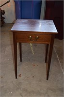 Tapered leg side table- 19in x 17in x 28in