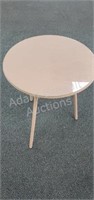3 leg round side table with glass top