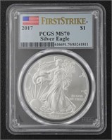 2017 MS70 American Eagle Silver Dollar