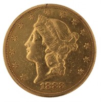 1883-S  Liberty Head $20.00 Gold Double Eagle