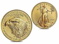 2021 Type 2 American Eagle $10.00 Gold Coin