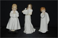 3 pcs Small Royal Doulton Figurines