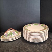 Arnell's plates and covered butter dish