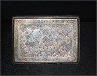 Antique Silver Toned Cigarette Case