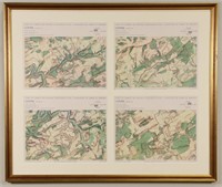 FRAMED FRENCH MAPS