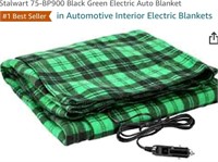 Stalwart  Black Green Electric Auto Blanket