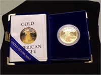 1986 ONE OUNCE GOLD AMERICAN EAGLE IN CASE