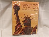 UNITED STATES PLATE BLOCK ALBUM, APPROX 107 PAGES.