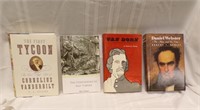 (4) BOOKS:  VANDERBILT; NAT TURNER; VAN DORN....