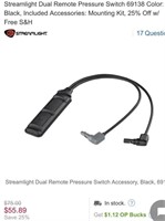 Streamlight Dual Remote Pressure Switch 69138