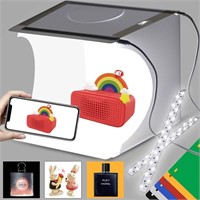 DUCLUS Mini Photo Studio Light Box w/ Backgrounds