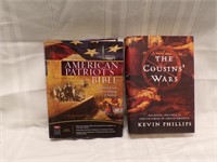 (2) BOOKS:  THE COUSINS WARS; THE AMERICAN....
