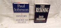 (2) BOOKS:  A HISTORY OF THE AMERICAN PEOPLE;...