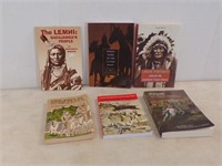 (5) BOOKS ABOUT NATIVE AMERICANS & THE SAGA OF....