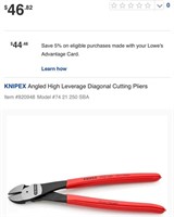 Angled High Leverage Diagonal Cutting Pliers